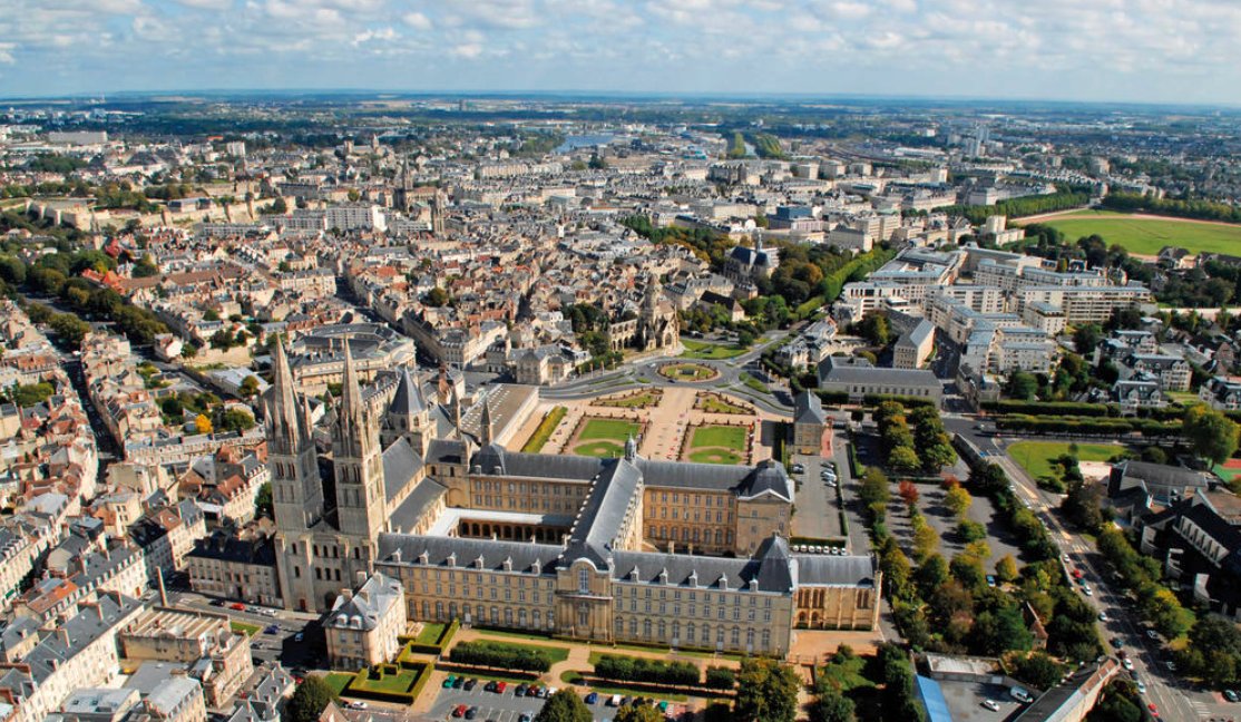 Vue aérienne Caen