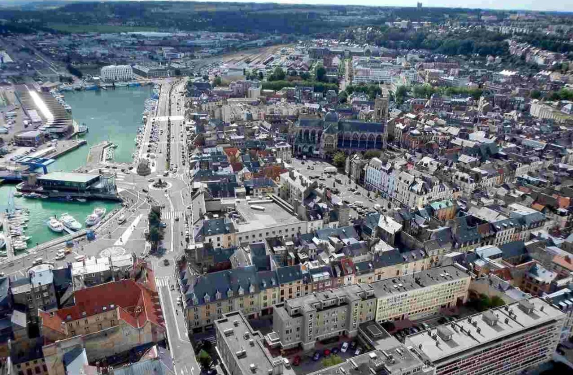 Vue aérienne Dieppe