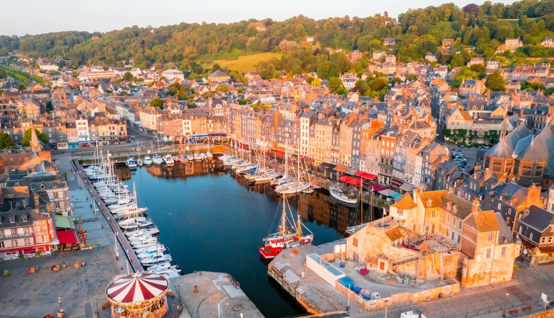Vue aérienne Honfleur