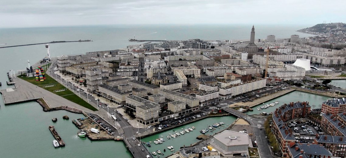 Vue aérienne Le Havre