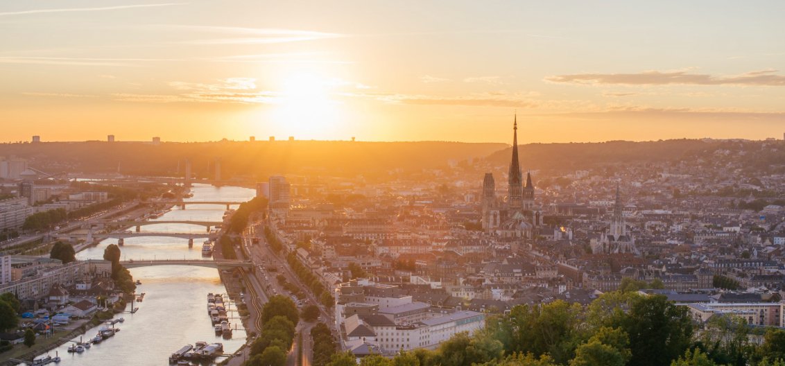 Vue aérienne Rouen